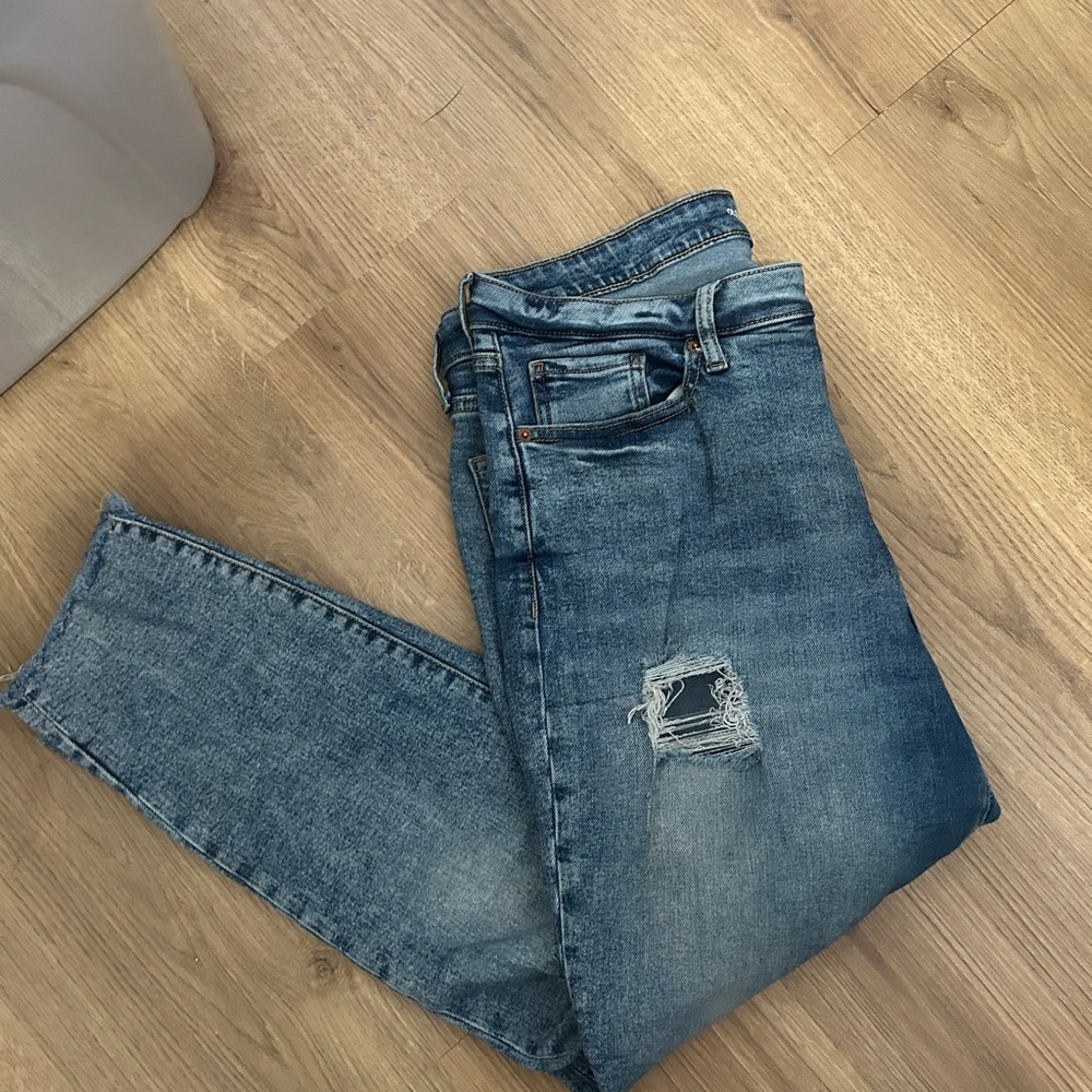Old Navy Women's Straight Leg Jeans - Blue